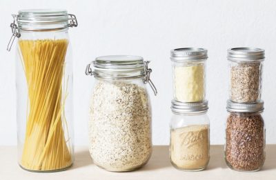 clear storage containers, kitchen pantry declutter, homes revamped