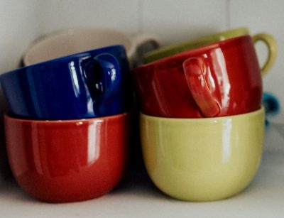 stacked, organised cups, homes revamped