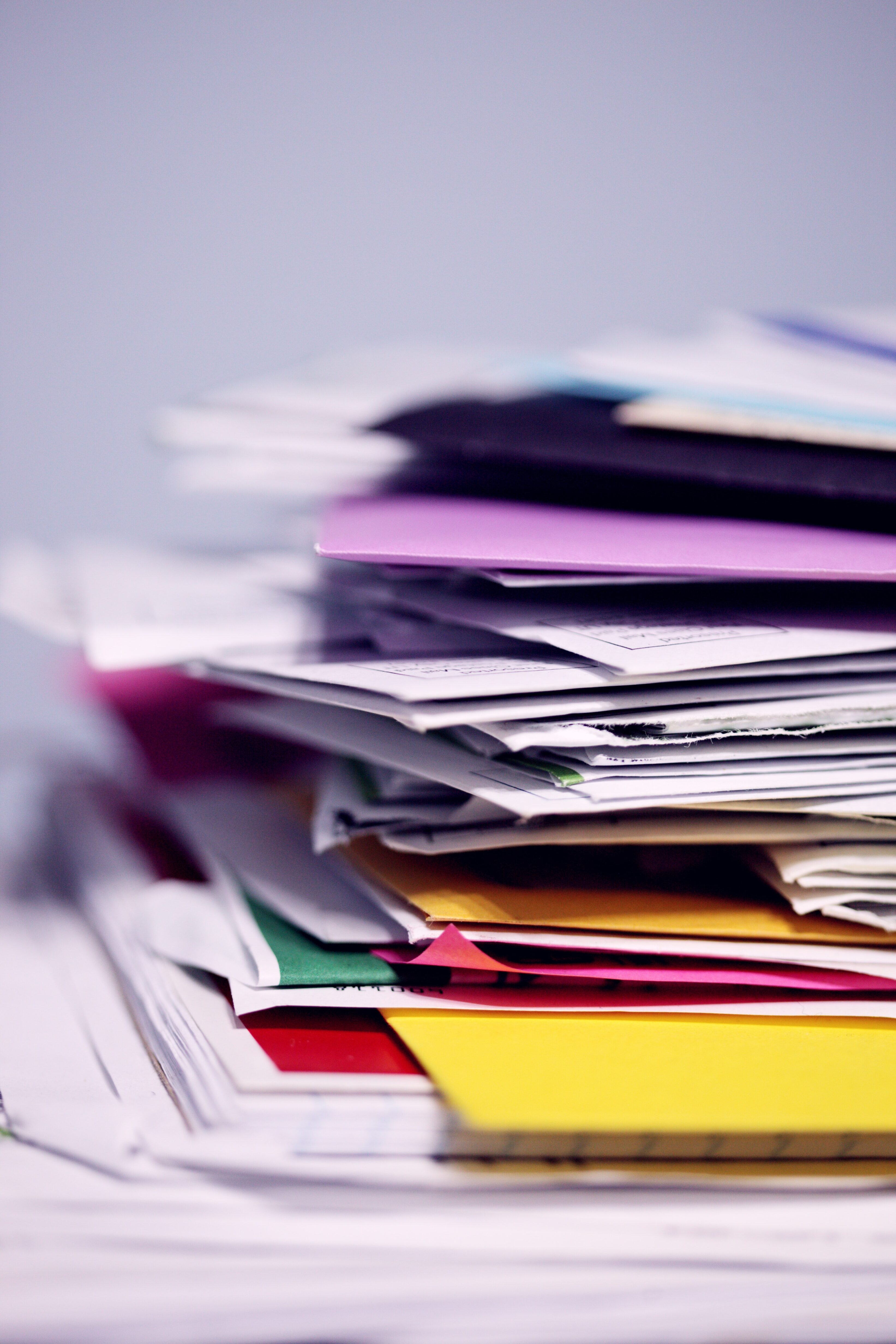 piles of paper clutter, declutter, homes revamped